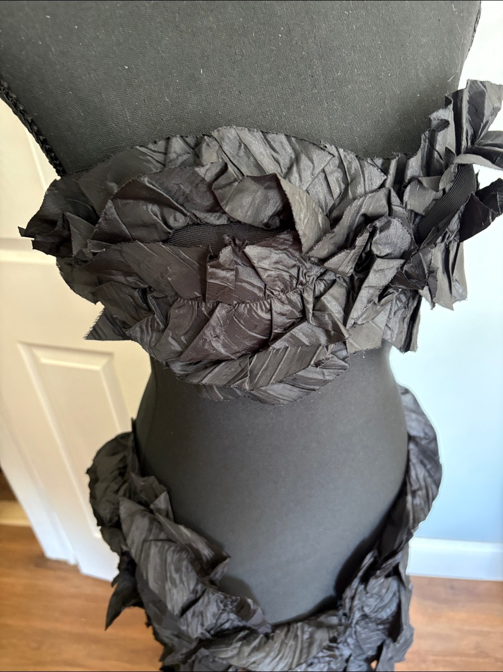 Fashion Nova Leila Bandage Strapless Ruffled Mini Dress Size M - Picture 7 of 11